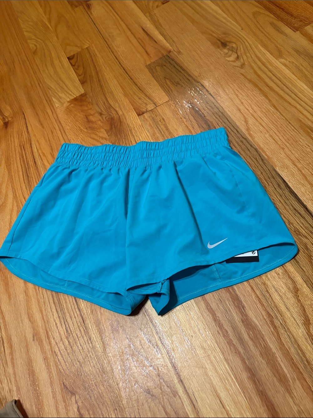 Nike Women's Teal Running Shorts with Inner Liner; Medium; NWT